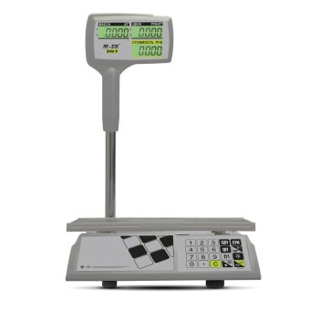 Торговые настольные весы M-ER 326 ACPX-15.2 "Slim'X" LCD Белые